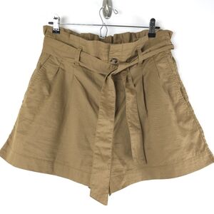 Madewell Linen Blend Paperbag Shorts Size 10